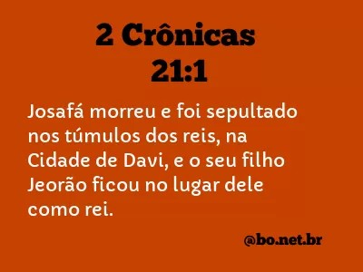 2 Crônicas 21:1 NTLH