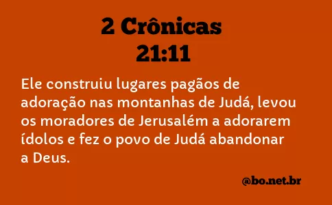 2 Crônicas 21:11 NTLH