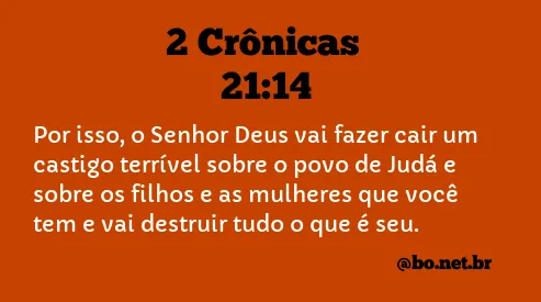 2 Crônicas 21:14 NTLH