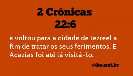2 Crônicas 22:6 NTLH