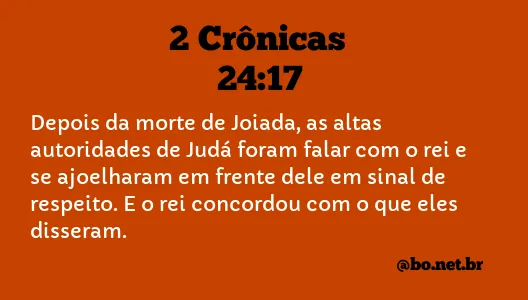 2 Crônicas 24:17 NTLH