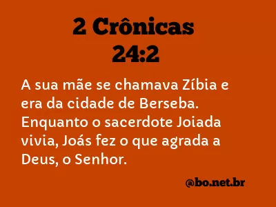 2 Crônicas 24:2 NTLH