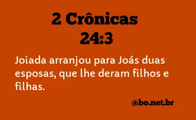 2 Crônicas 24:3 NTLH