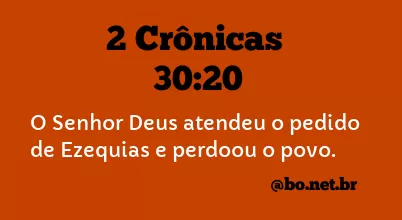 2 Crônicas 30:20 NTLH