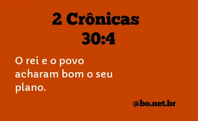 2 Crônicas 30:4 NTLH