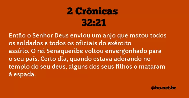 2 Crônicas 32:21 NTLH