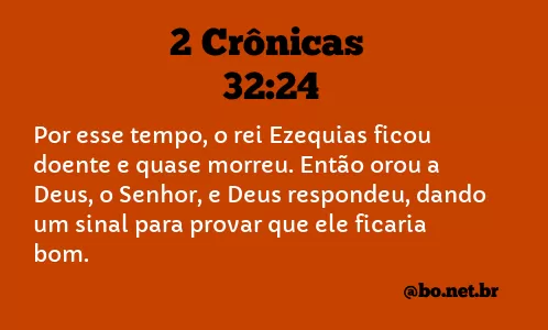 2 Crônicas 32:24 NTLH