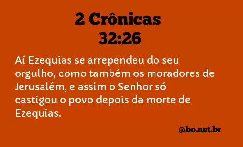 2 Crônicas 32:26 NTLH