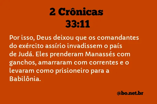 2 Crônicas 33:11 NTLH