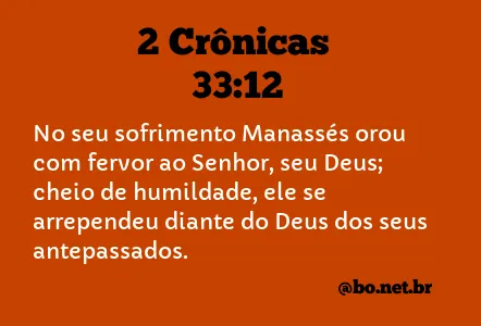 2 Crônicas 33:12 NTLH