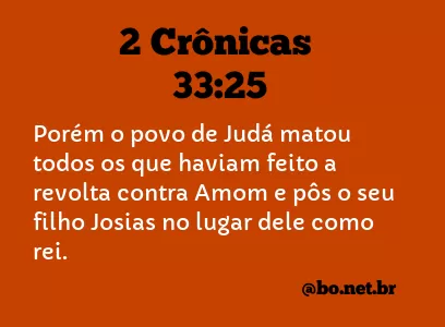 2 Crônicas 33:25 NTLH