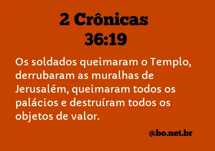 2 Crônicas 36:19 NTLH