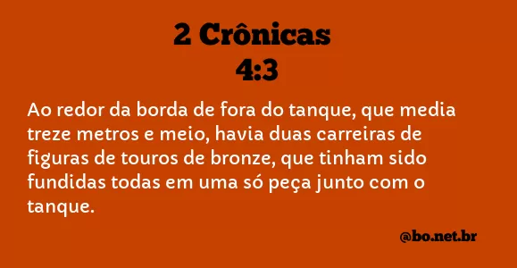 2 Crônicas 4:3 NTLH