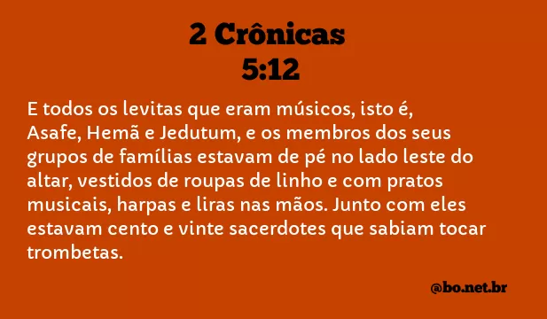 2 Crônicas 5:12 NTLH