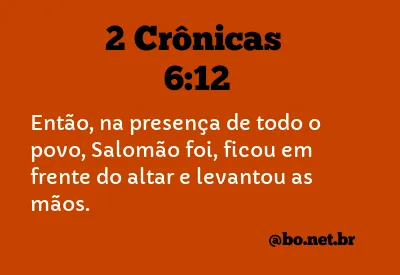 2 Crônicas 6:12 NTLH