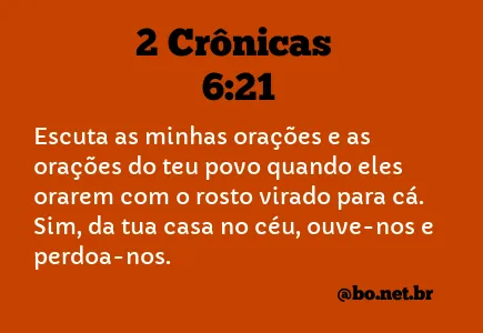 2 Crônicas 6:21 NTLH