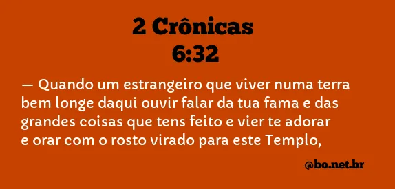 2 Crônicas 6:32 NTLH