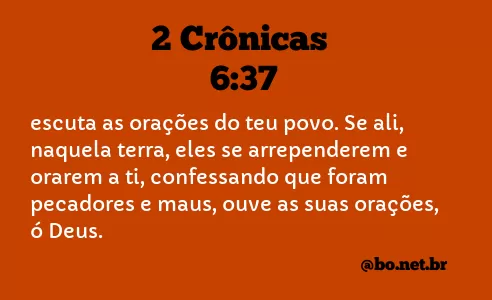 2 Crônicas 6:37 NTLH