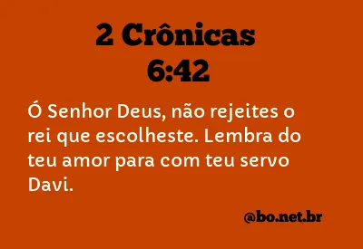 2 Crônicas 6:42 NTLH