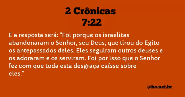 2 Crônicas 7:22 NTLH