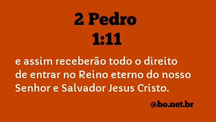 2 Pedro 1:11 NTLH
