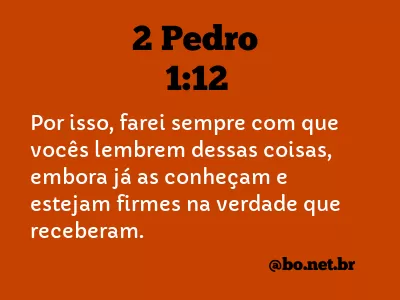 2 Pedro 1:12 NTLH