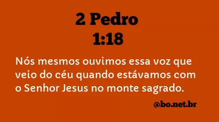 2 Pedro 1:18 NTLH