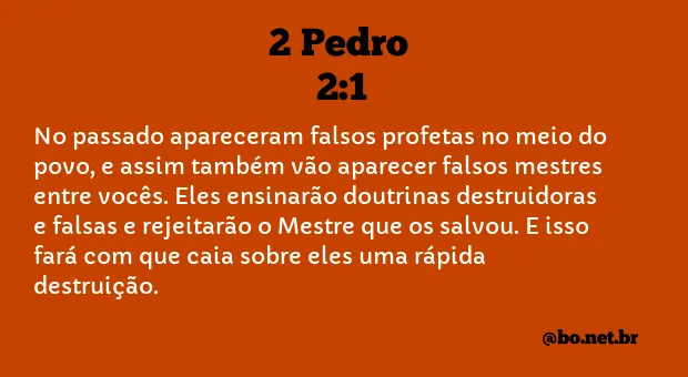 2 Pedro 2:1 NTLH