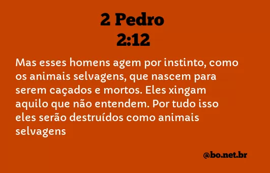 2 Pedro 2:12 NTLH