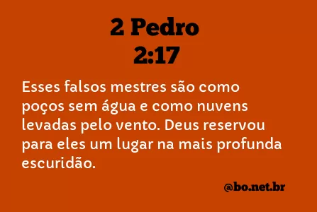 2 Pedro 2:17 NTLH