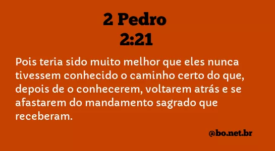 2 Pedro 2:21 NTLH
