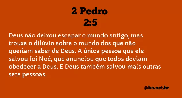 2 Pedro 2:5 NTLH