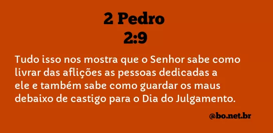 2 Pedro 2:9 NTLH