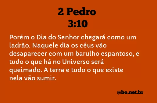 2 Pedro 3:10 NTLH