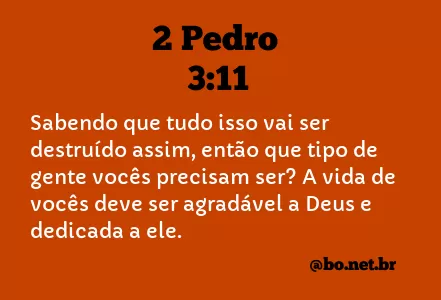 2 Pedro 3:11 NTLH