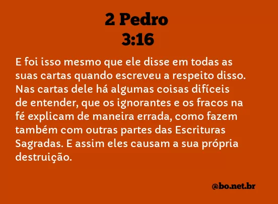 2 Pedro 3:16 NTLH