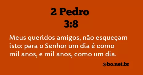 2 Pedro 3:8 NTLH