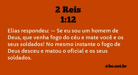 2 Reis 1:12 NTLH