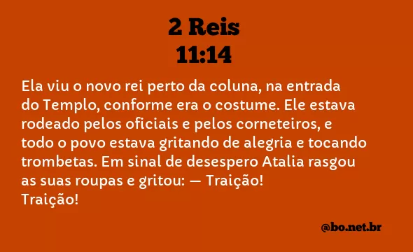 2 Reis 11:14 NTLH