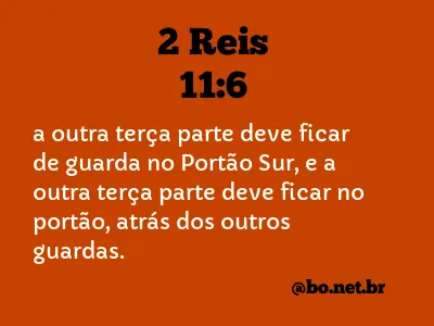 2 Reis 11:6 NTLH