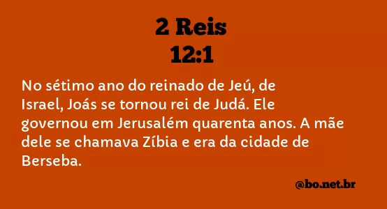 2 Reis 12:1 NTLH