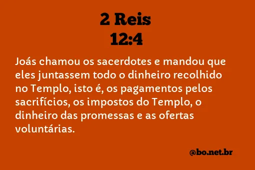 2 Reis 12:4 NTLH