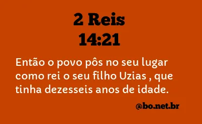 2 Reis 14:21 NTLH