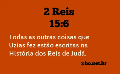 2 Reis 15:6 NTLH