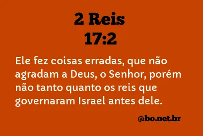 2 Reis 17:2 NTLH