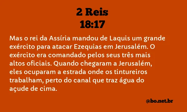 2 Reis 18:17 NTLH