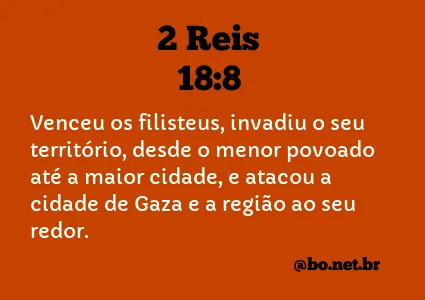 2 Reis 18:8 NTLH