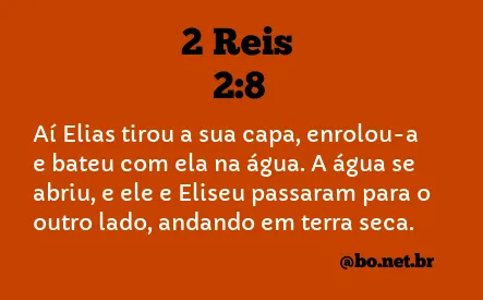 2 Reis 2:8 NTLH