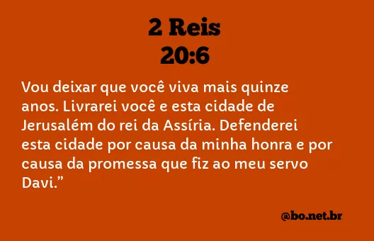 2 Reis 20:6 NTLH