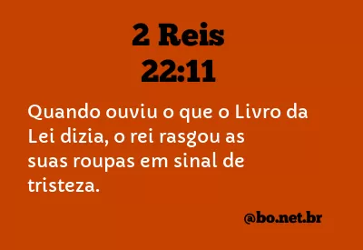2 Reis 22:11 NTLH